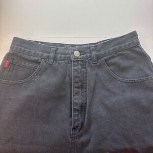 Vintage Jeanjer Denim Skirt‎ Above Knee Black Wash Y2K Spirit Club USA Label